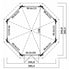 Lasita  Jamaica - 3.47M - 44mm Octagonal Pavillion