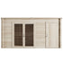 4.0m x 2.5m 28mm - Store More Darton Pent Log Cabin Summerhouse with Side Store (Untreated)