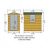 Shire  Lewis 6x4 SD  Garden Shed